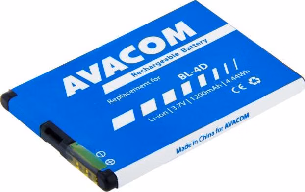 Baterie AVACOM GSNO-BL4D-S1200A do mobilu Nokia E7, N8 Li-Ion 3,7V 1200mAh (náhrada za BL-4D)