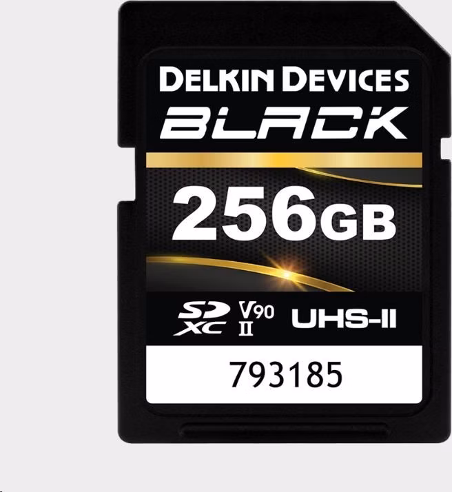 Delkin SDXC BLACK Rugged UHS-II R300/W250 (V90) 256GB (new)