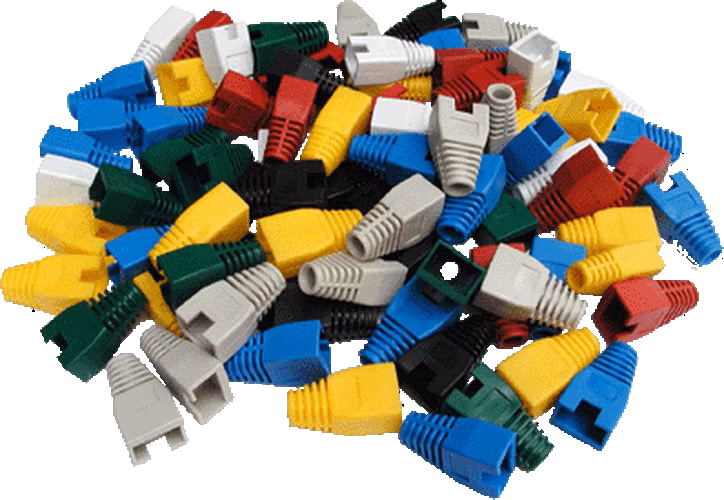DATACOM ochrana pro plug RJ45 s výřezem bílý