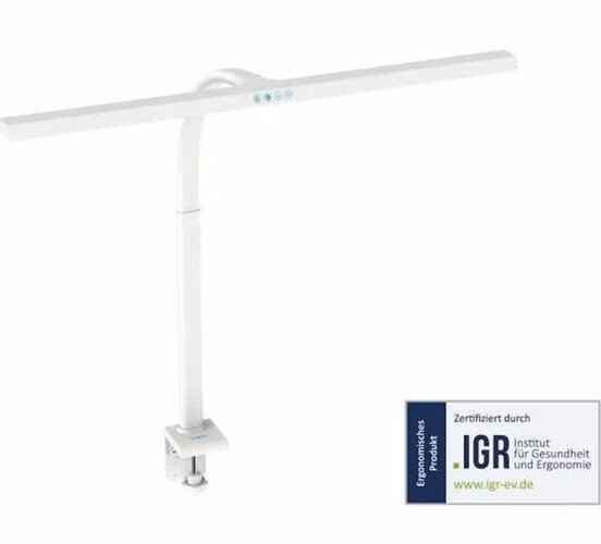 DIGITUS LED stolní lampa - 80 cm, 2400 lm, 16 W, bílá