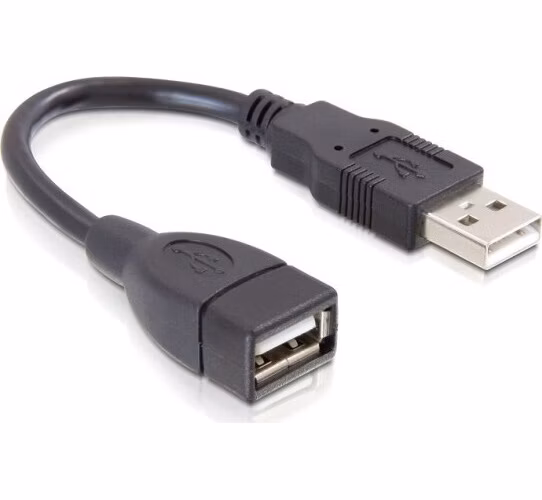 Delock USB 2.0 kabel, prodlužující A-A samec/samice 13 cm