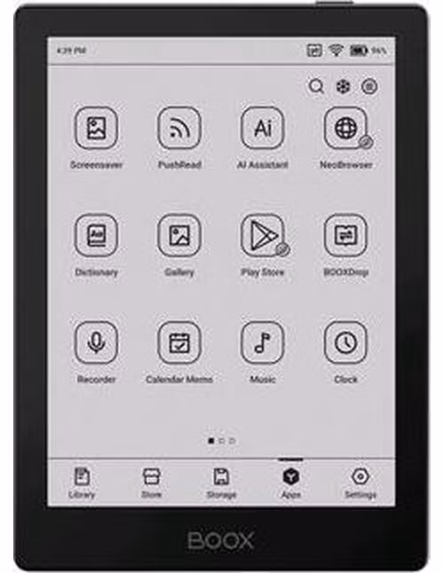 E-book ONYX BOOX GO 6, 6" Carta 1300, 32 GB, Bluetooth, Android 12, E-ink displej