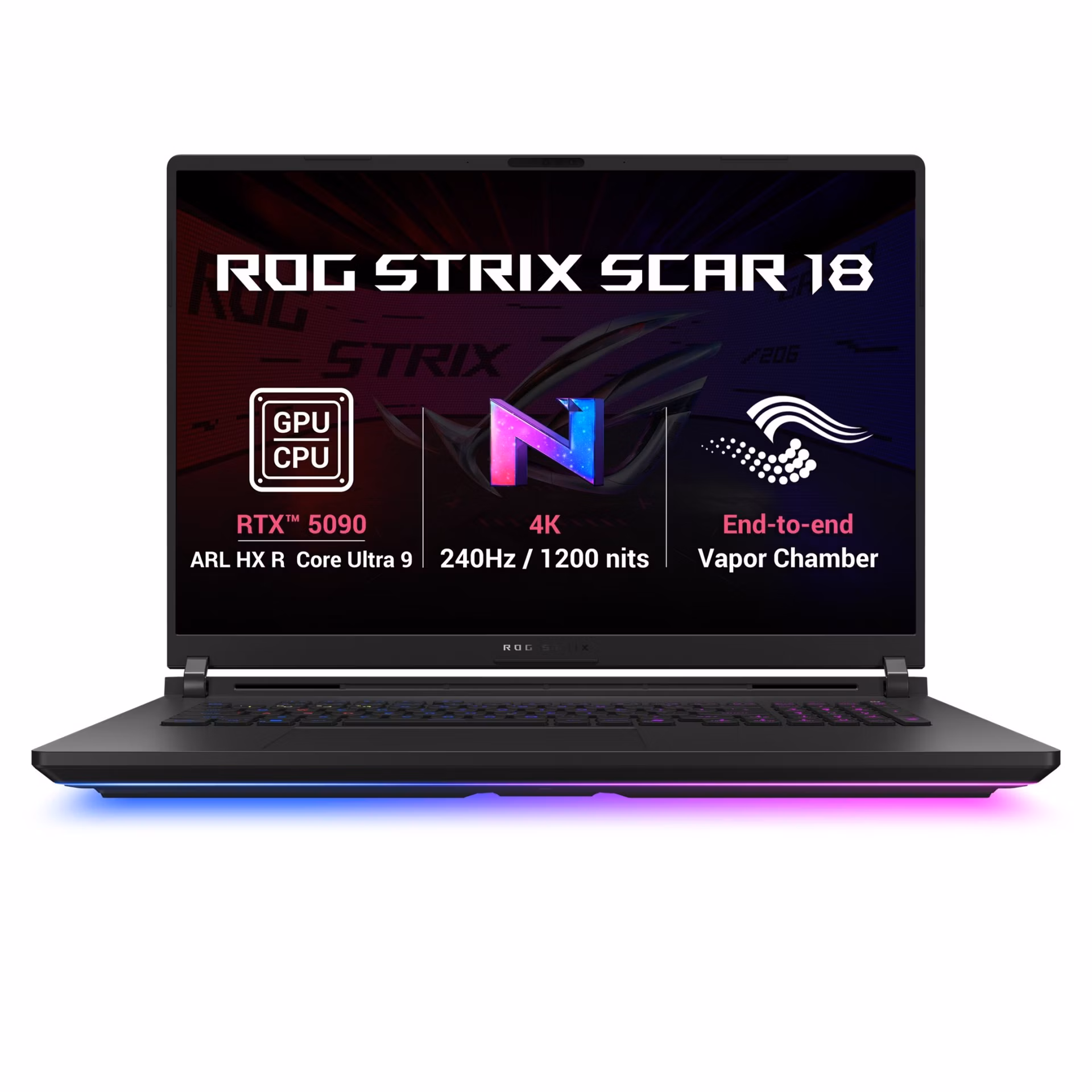 ASUS ROG Strix SCAR 18/G835LXG-TQ468WZ/U9-290HXPLUS/18"/4K/64GB/1TB/RTX 5090/W11H/Black/2R