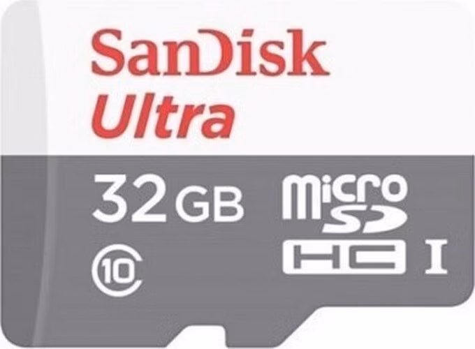 SanDisk MicroSDHC karta 32GB Ultra (R:100/W:100 MB/s, UHS-I, C10) + adaptér