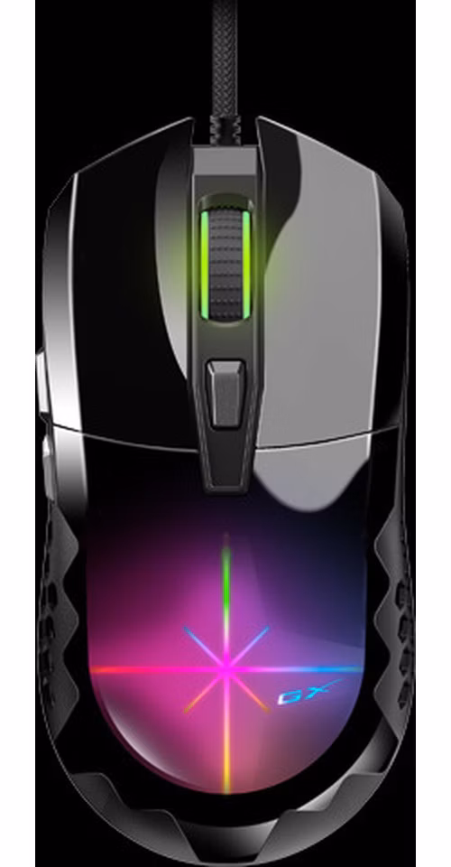 Genius GX Gaming Scorpion M715, Myš, herní, drátová, optická, 3D RGB podsvícení, 800-7200DPI, 6 tlačítek, USB, černá