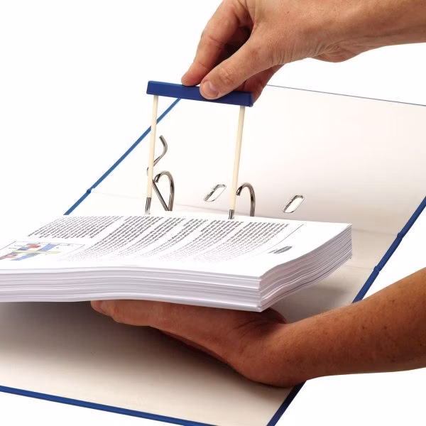 Fellowes Archivační spona PRO s přenašečem, délka 100 mm, (50ks), modrá
