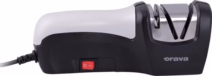 Orava BN-30 brousek nožů, 10 W, 70 dB, dvoustupňový ostřící systém, safírové kotouče / keramické tyče