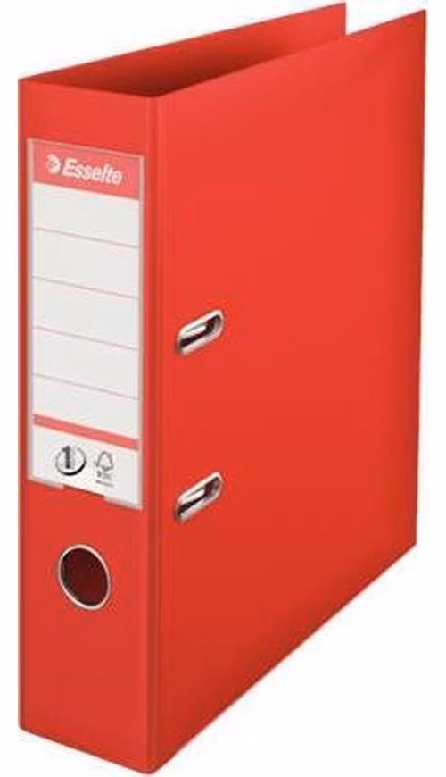 ESSELTE No. 1 pákový pořadač Power A4 75mm červený