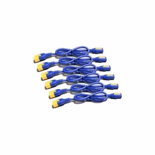 APC Power Cord Kit, ( 6ea) ,Locking, 10A, 100-230V, C13 to C14 1,2m, modrý