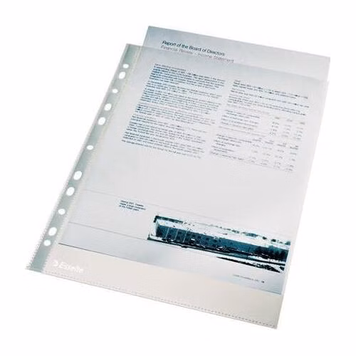 LEITZ Plastové kapsy Esselte Premium A4, GC, 105 mic, box 100 ks