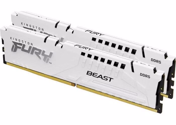 KINGSTON 64GB 6000MT/s DDR5 CL30 DIMM (Kit of 2) FURY Beast White EXPO