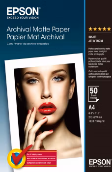EPSON paper A4 - 192g/m2 - 50sheets - archive matte