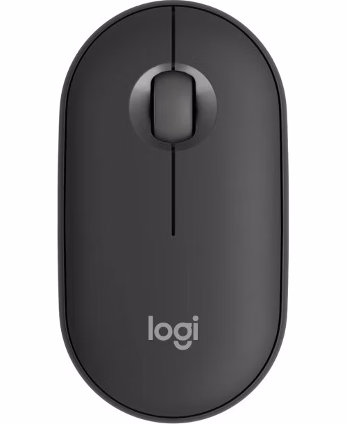 Logitech Pebble Mouse 2 M350s/Cestovní/Optická/4 000 DPI/Bezdrátová Bluetooth/Grafitová