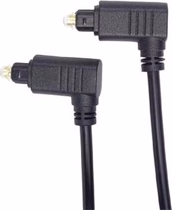 PremiumCord Kabel Toslink 90° - Toslink 90°, tloušťka kabelu:4.0mm, délka 2m