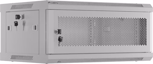 LANBERG RACKOVÁ SKŘÍŇ 19" NÁSTĚNNÁ 4U/600X450 S PERFOROVANÝMI DVEŘMI ŠEDÁ  (PLOCHÉ BALENÍ)