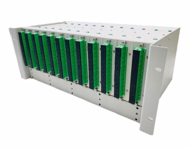 OEM optická vaňa,4U, HighDensity 144x SC/APC simplex, vč.pigtailů SC/APC a kazet, sivá RAL 7035