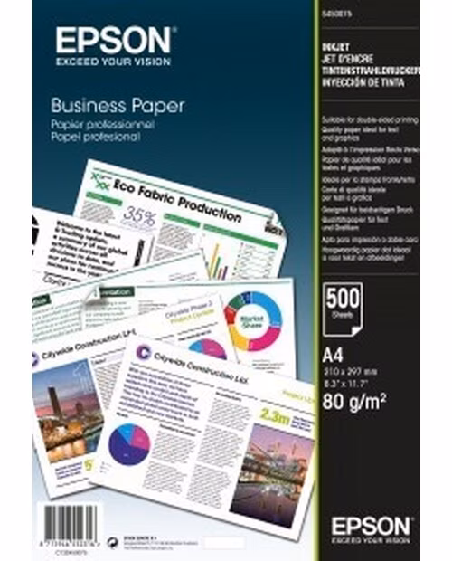 EPSON paper A4 - 80g/m2 - 500 sheets - Inkjet Business Paper