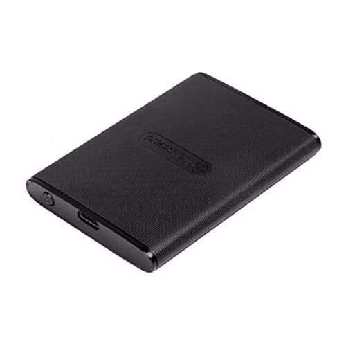 TRANSCEND Externý SSD disk ESD270C 1 TB, prenosný, USB 3.1 Gen.2, typ C a A, dva káble 520/460 MB/s, čierna