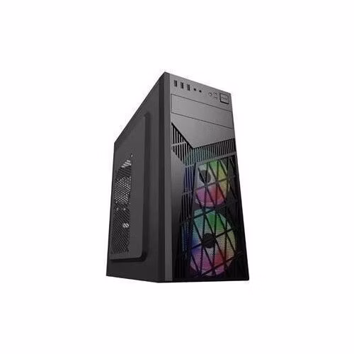 BAZAR - EUROCASE skříň ML N6-560B, ATX, 2x USB-A, 1x USB-C, 2x 120mm ARGB Fan, černá - Rozbaleno (Komplet)