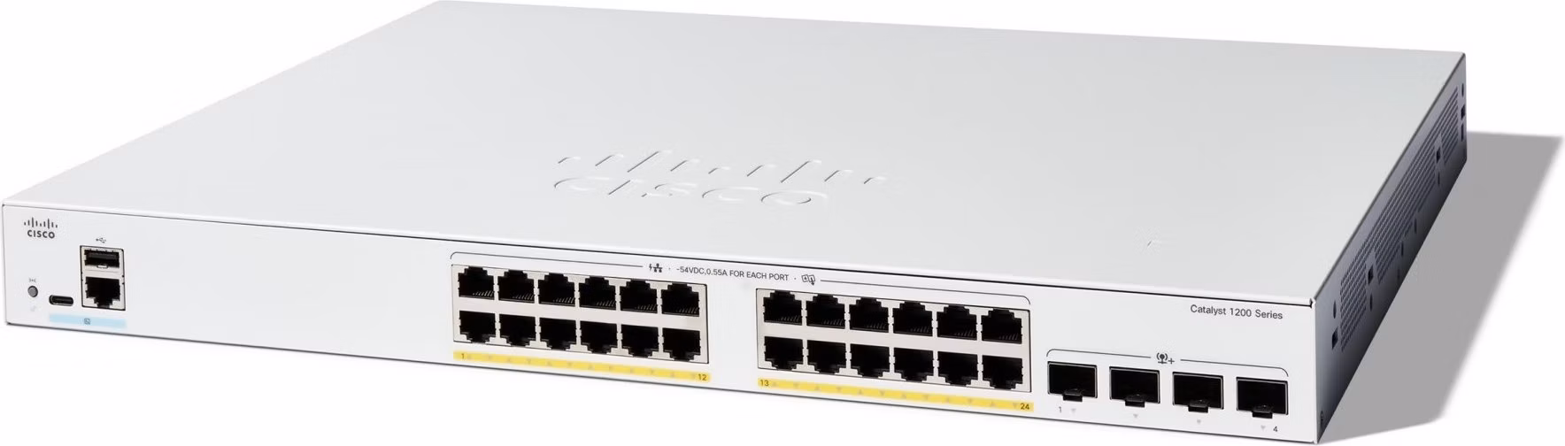Cisco Catalyst switch C1200-24FP-4X (24xGbE,4xSFP+,24xPoE+,375W)