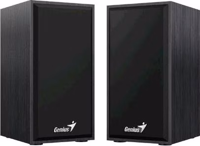 GENIUS repro SP-HF180, 2.0, 6W, USB napájení, 3,5mm jack, dřevěné, černé