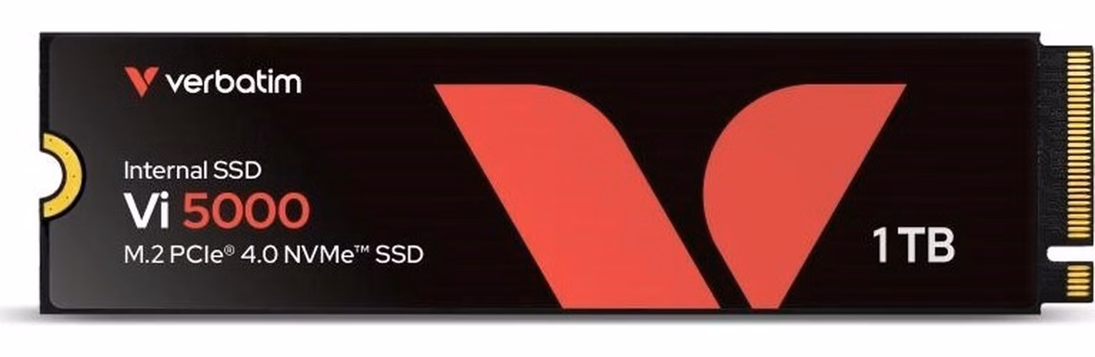 VERBATIM SSD Vi5000 Internal PCIe NVMe M.2 SSD 1TB , W 4500/ R 5000 MB/s
