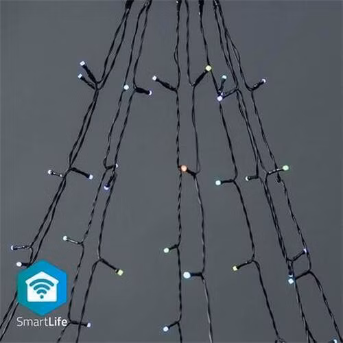 Nedis WIFILXT01C180 SmartLife světelný řetěz | Strom | Wi-Fi | RGB | 180 LED's | 10 x 2 m | Android/IOS