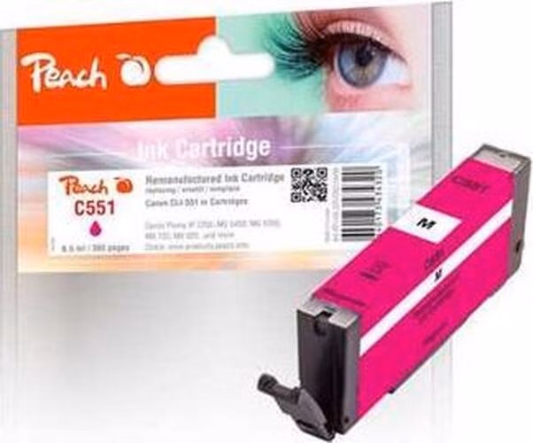 PEACH kompatibilní cartridge Canon CLI-551M, magenta, 8,5 ml
