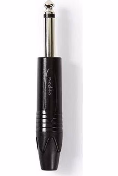 Nedis COTP23900BK - Monofonní Audio Konektor | 6,35mm Zástrčka | Černá barva