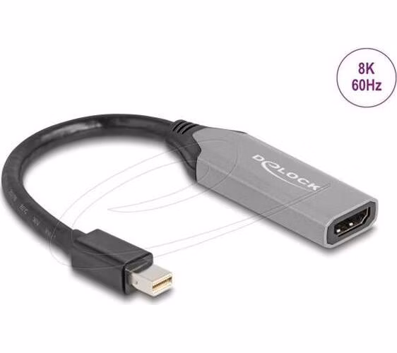 Delock Adaptér z portu Mini DisplayPort na HDMI, 8K, s HDR