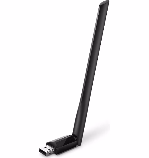 AC600 High Gain Dual Band Wi-Fi USB Adapter SPEED: 433 Mbps at 5 GHz + 200 Mbps at 2.4 GHz SPEC: 1× High Gian External A