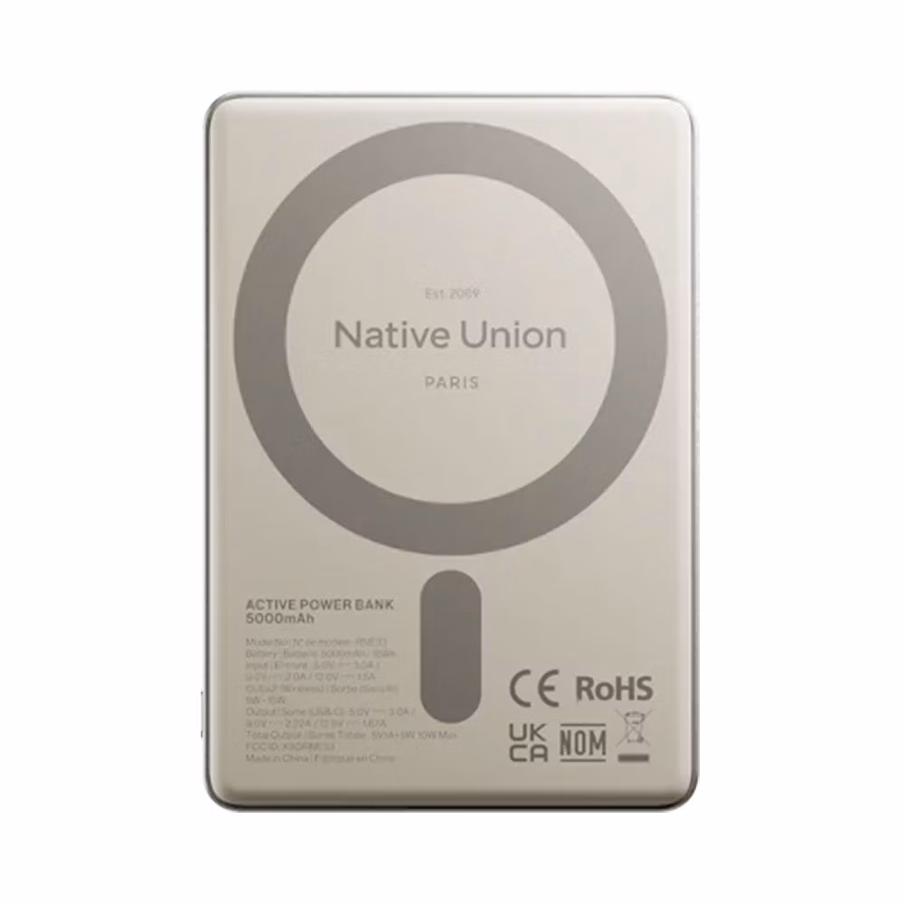 Native Union Active Magnetic Powerbank 5000 mAh – Sandstone