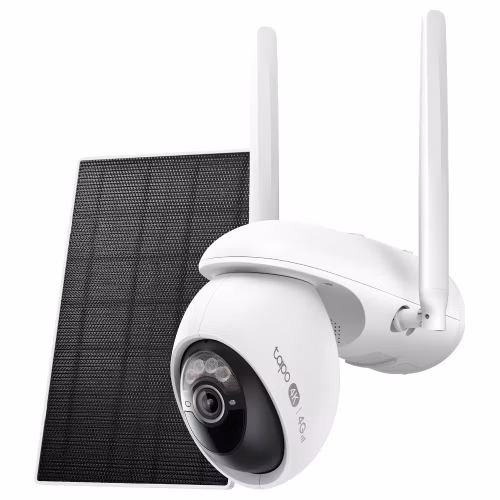 TP-Link Tapo C665G KIT otočná venkovní 4G Kamera, Wi-Fi, 8MPx, 3848 × 2168, audio, IR 10m, MicroSD, IP65, solar panel