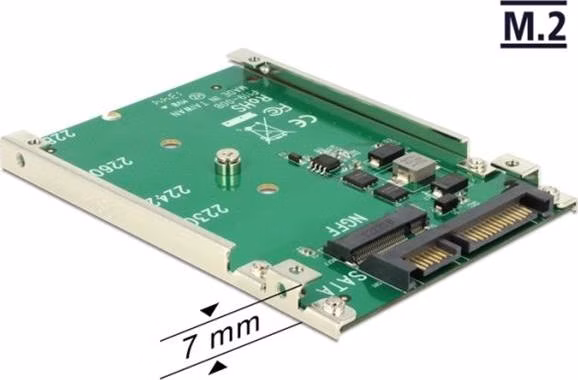 Delock 2.5” Konvertor SATA 22 Pin > M.2 NGFF