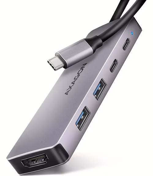 AXAGON multi USB-C 5v1 hub / HMC-5H60 / USB 3.2 Gen1 / 1x PD 100W / 1x USB-C / 2x USB-A / HDMI / 15cm