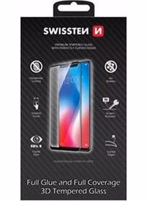 SWISSTEN OCHRANNÉ SKLO ULTRA DURABLE 3D SAMSUNG G991 GALAXY S21 CERNÉ
