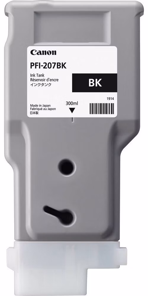 Canon cartridge PFI-207BK (PFI207BK) / Black / 300ml