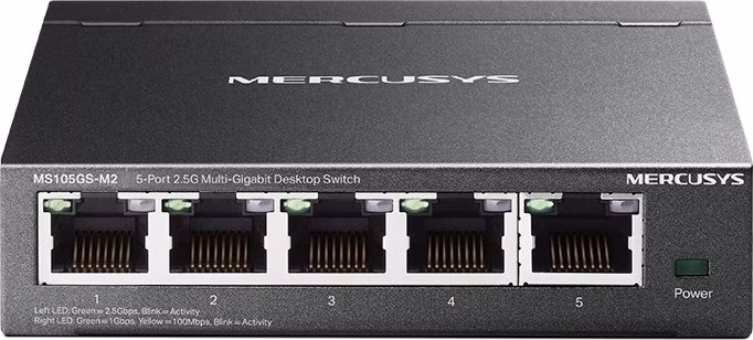MERCUSYS switch MS105GS-M2 (5x2,5GbE, fanless)