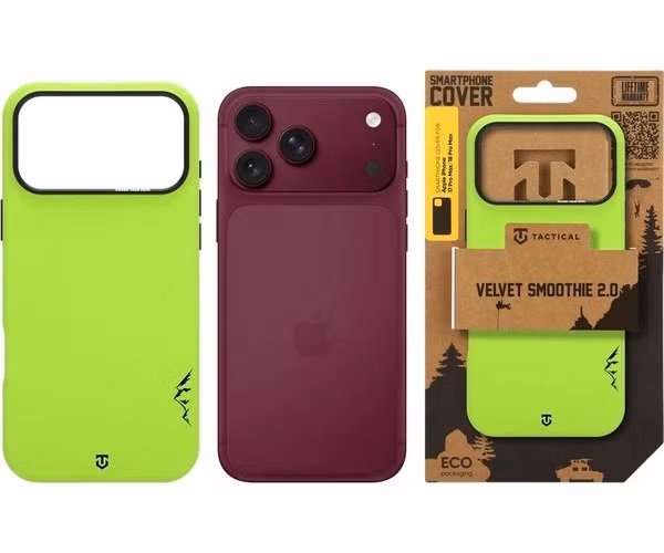 Tactical MagForce Velvet Smoothie 2.0 Kryt Apple iPhone 18 Pro Max/17 Pro Max zelený