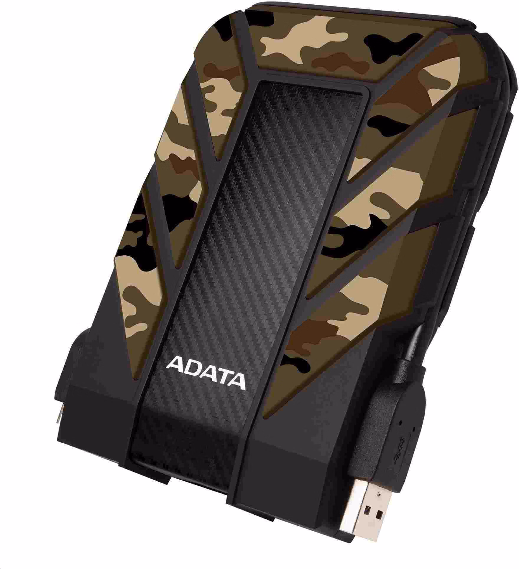 Externý pevný disk ADATA 1TB 2,5" USB 3.1 DashDrive Durable HD710M Pro, kamufláž (guma, odolný voči nárazom/vode/prachu)