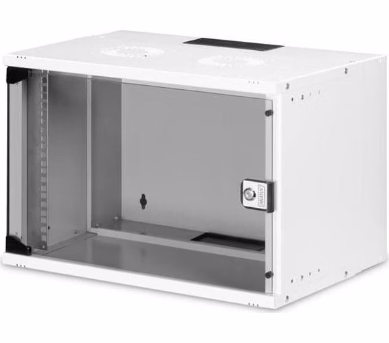 DIGITUS DN-49202 Nástěnná skříň 7U, SOHO PRO, nesmontovaná, 19", 370 x 540 x 400 mm, šedá (RAL 7035)