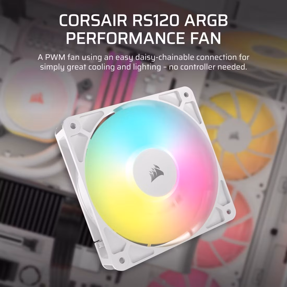 CORSAIR ventilátor RS120 ARGB, 120mm, W