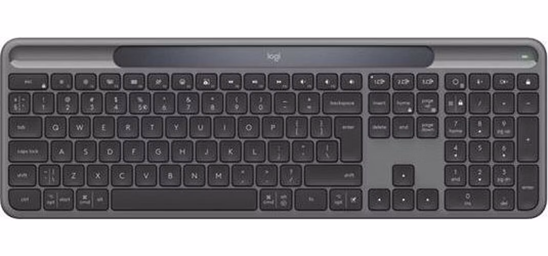 ROZBALENÉ - Logitech® Slim Solar+ GRAPHITE - US INT'L