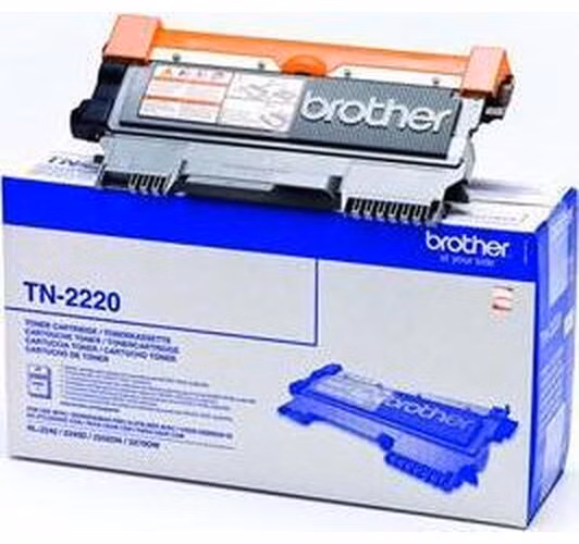 BROTHER tonerová kazeta TN2220/ HL-2240, 2250, 2270/ DCP-7060, 7065, 7070/ MFC-7360, 7460/ FAX 2845/ 2600 stránek/ černý