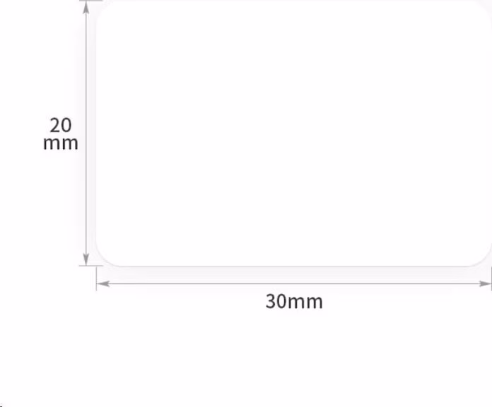 Niimbot štítky R 30x20mm 320ks White pro B21, B21S, B3S, B1