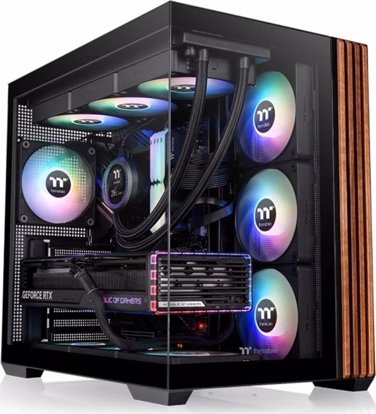 THERMALTAKE Case View 380 WS ARGB, Průhledná bočnice, černá