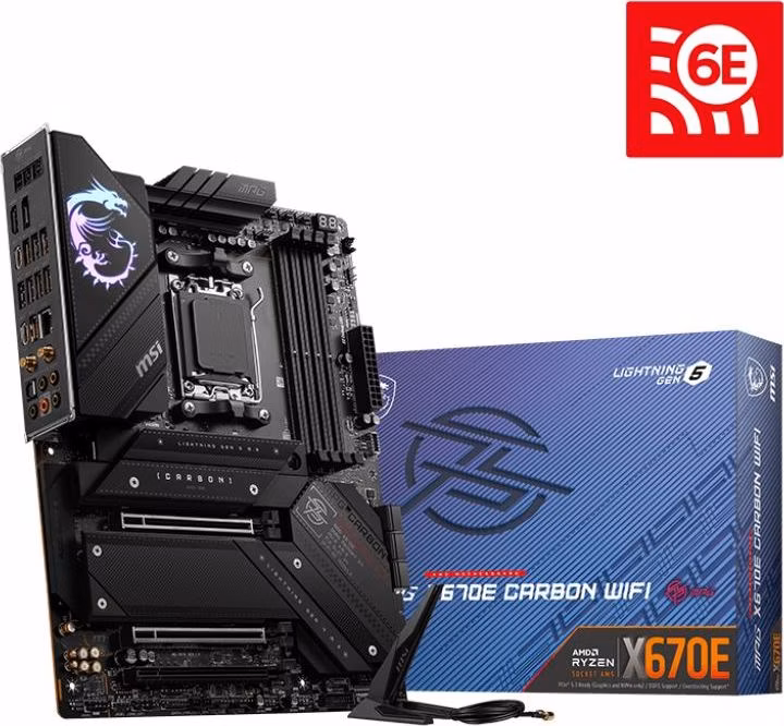 BAZAR - MSI MB Sc AM5 MPG X670E CARBON WIFI, AMD X670, 4xDDR5, 1xDP, 1xHDMI, WI-FI - Po opravě (Bez příšlušenství)