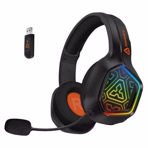 CONNECT IT BIOHAZARD Blast herní bezdrátová sluchátka s mikrofonem,RGB pods.,BT/2,4GHz/Jack+USB-C/ČERNÁ