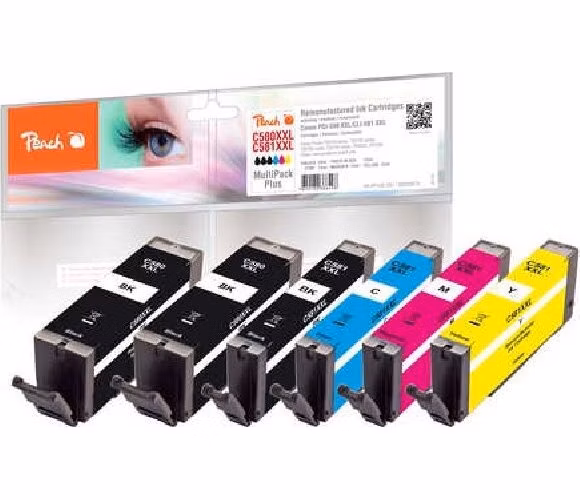 PEACH kompatibilní cartridge Canon PGI-580XXL/CLI-581XXL MultiPack Plus