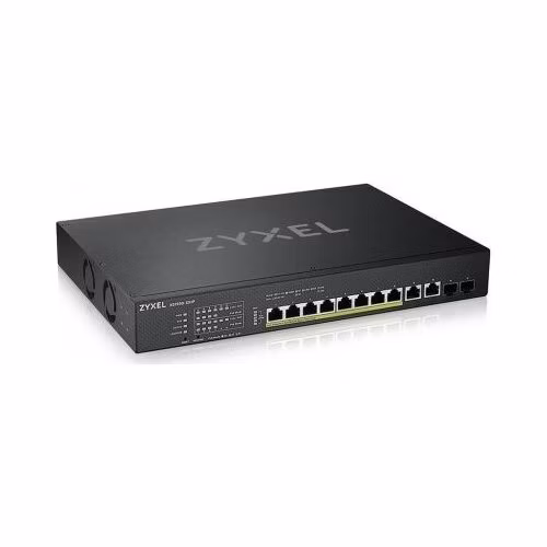 ZyXEL XS1930-12HP, 8-port Multi-Gigabit Smart Managed PoE 375Watt 802.3BT Switch, 2x 10GbE, 2 SFP+ Uplink